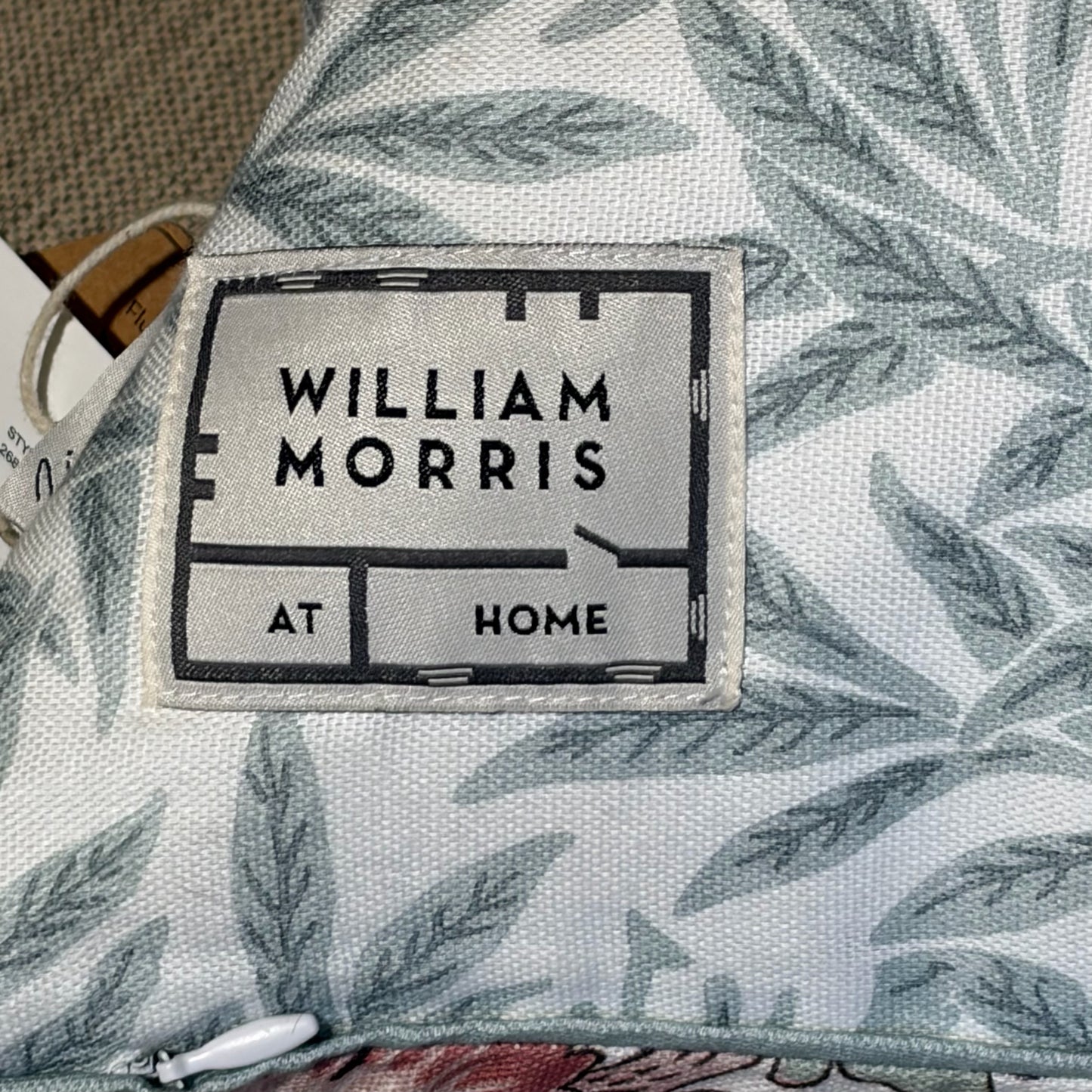 NWT Wm Morris At Home 'Lodden Rose' Feather Filled Pillow, 20"Sq