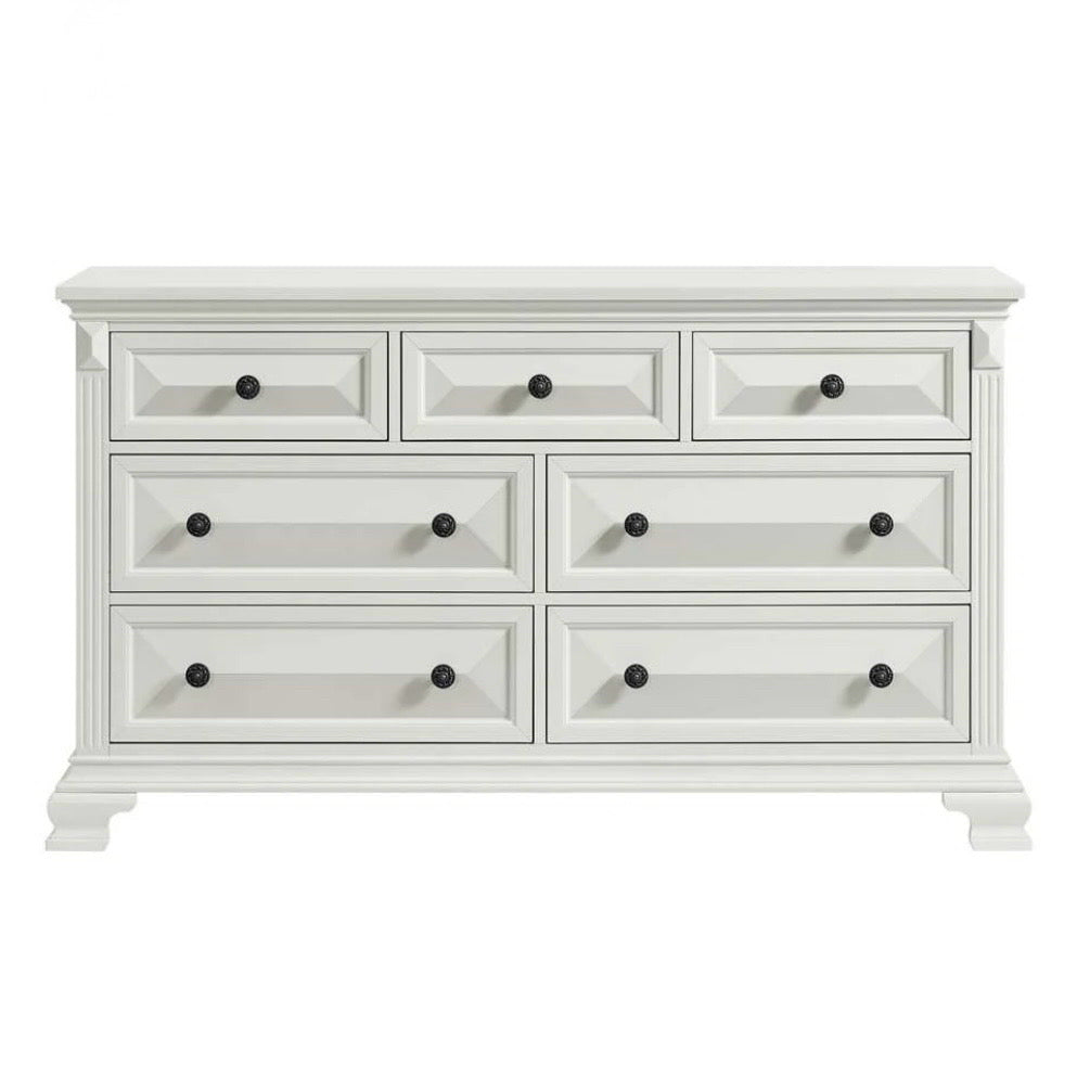 Calloway 7 Drawer Dresser w/ Mirror, 64"W x 18"D x 78"H