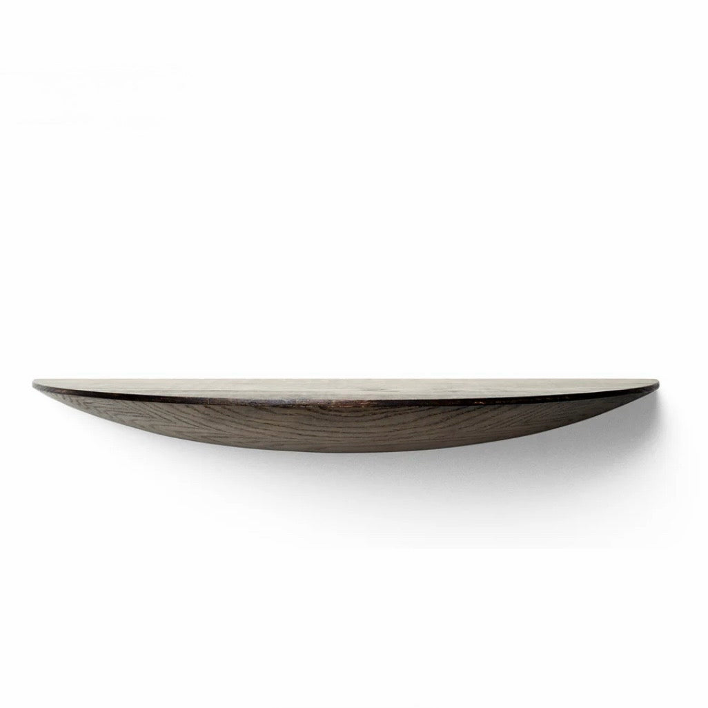 Audo Copenhagen Gridy Fungi Shelf, Dark Oak, 16.5"W x 8.3"D x 2"H