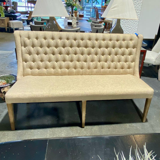 Tufted Upholstery Banquet Dining Bench 65"W x 24"D x 40.5" H
