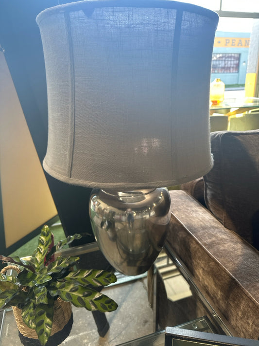 Pottery Barn (2006) 'aviator' table lamp, polished chrome