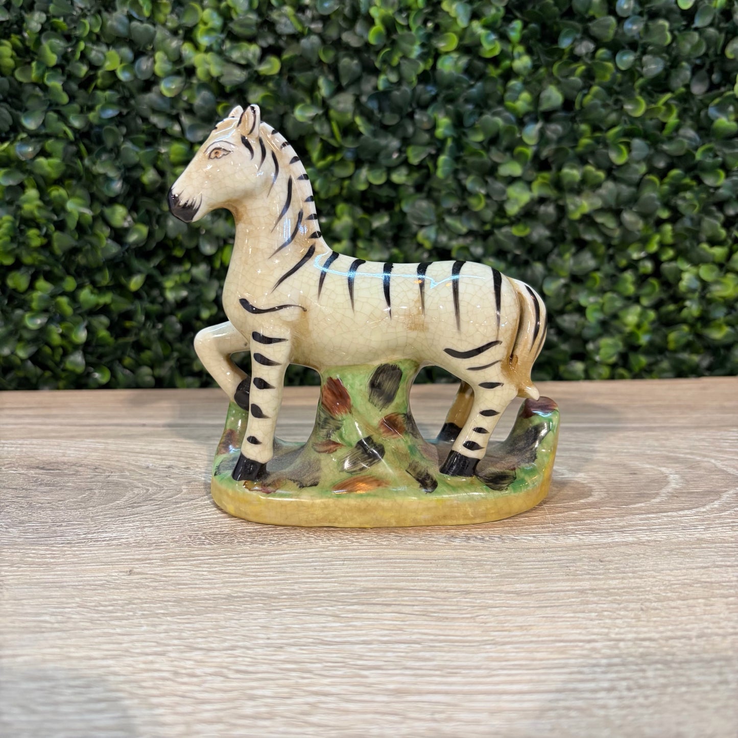 Staffordshire Zebra. 4"W x 2"D x 4.5"H