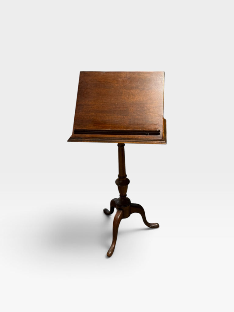 VTG music stand/lectern, mahogany, 18.5"W x 12"D x 37.5"H