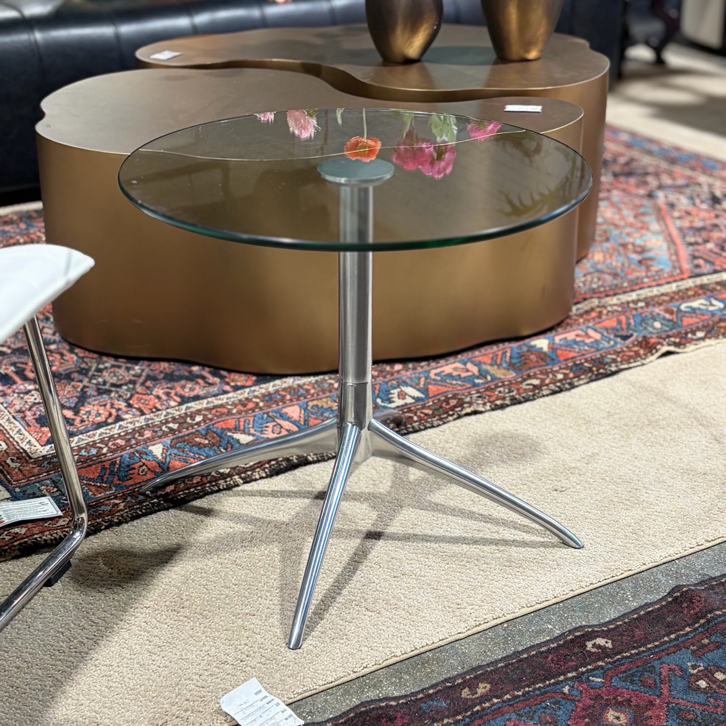 Ekornes Stressless Urban Star Side Table, 21.5"Dia x 19"H
