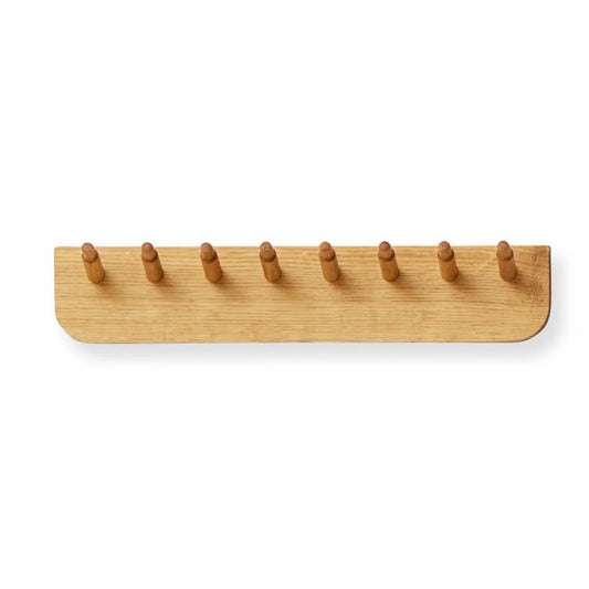 Echo Coat Rack, White Oak, 15.7"W x 2.8"D x 3.1"H