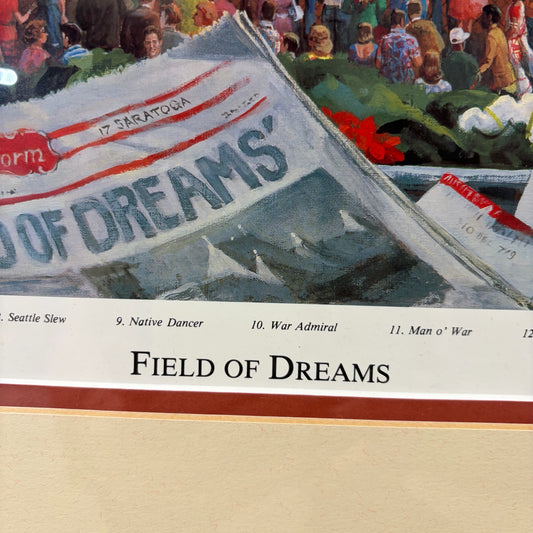 Signed Print "Field of Dreams" by Cortez, 42"W x 26"H