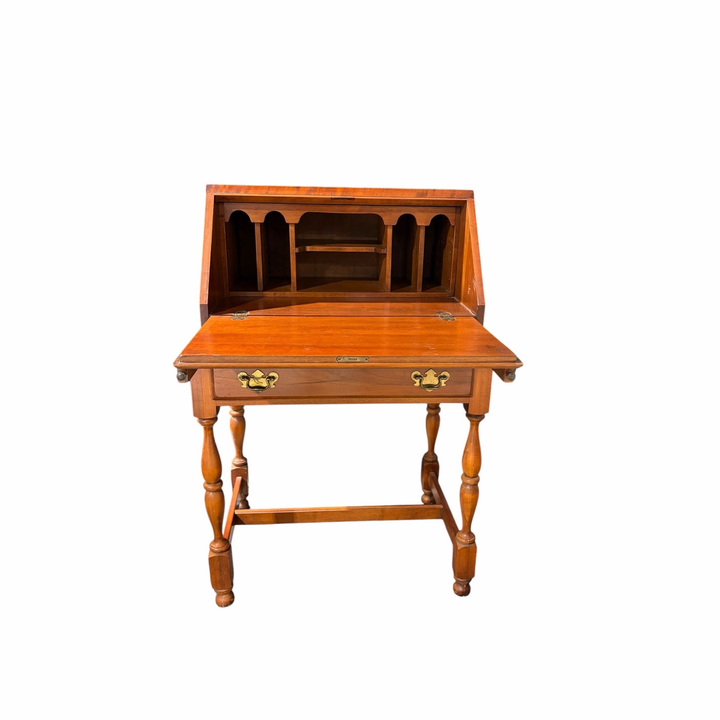 VTG Slant Front Writing Desk, Cherry, 27"W x 19"D (29") x 40"H