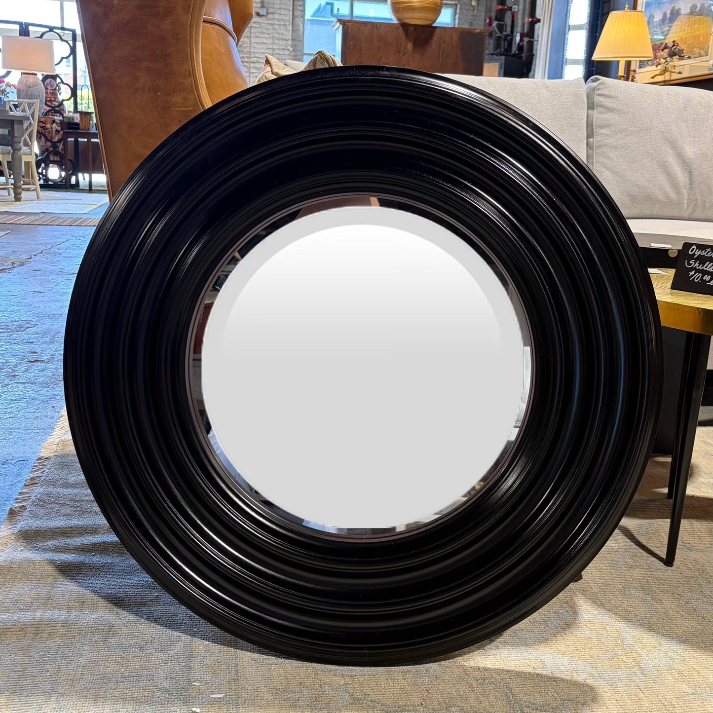 Round Black Mirror, 28"Dia