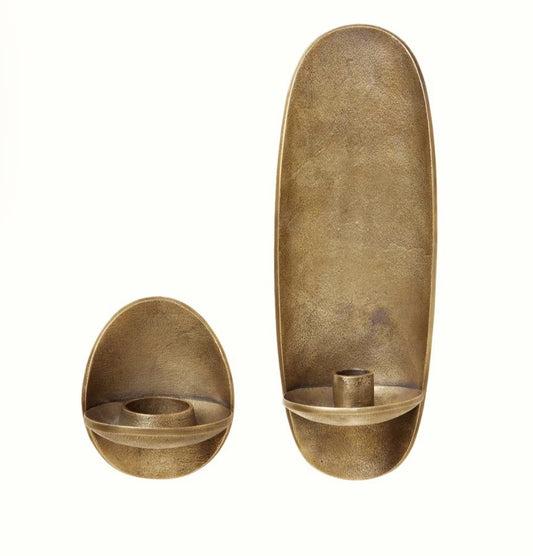 AgapÃ© Wall Candle Holder (Set of 2), brass