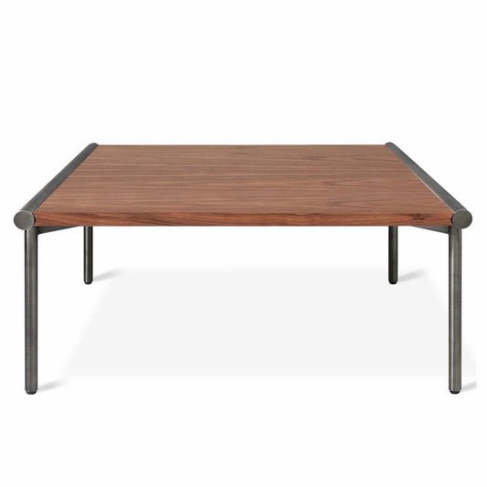 Manifold Square Coffee Table, Walnut / Pewter