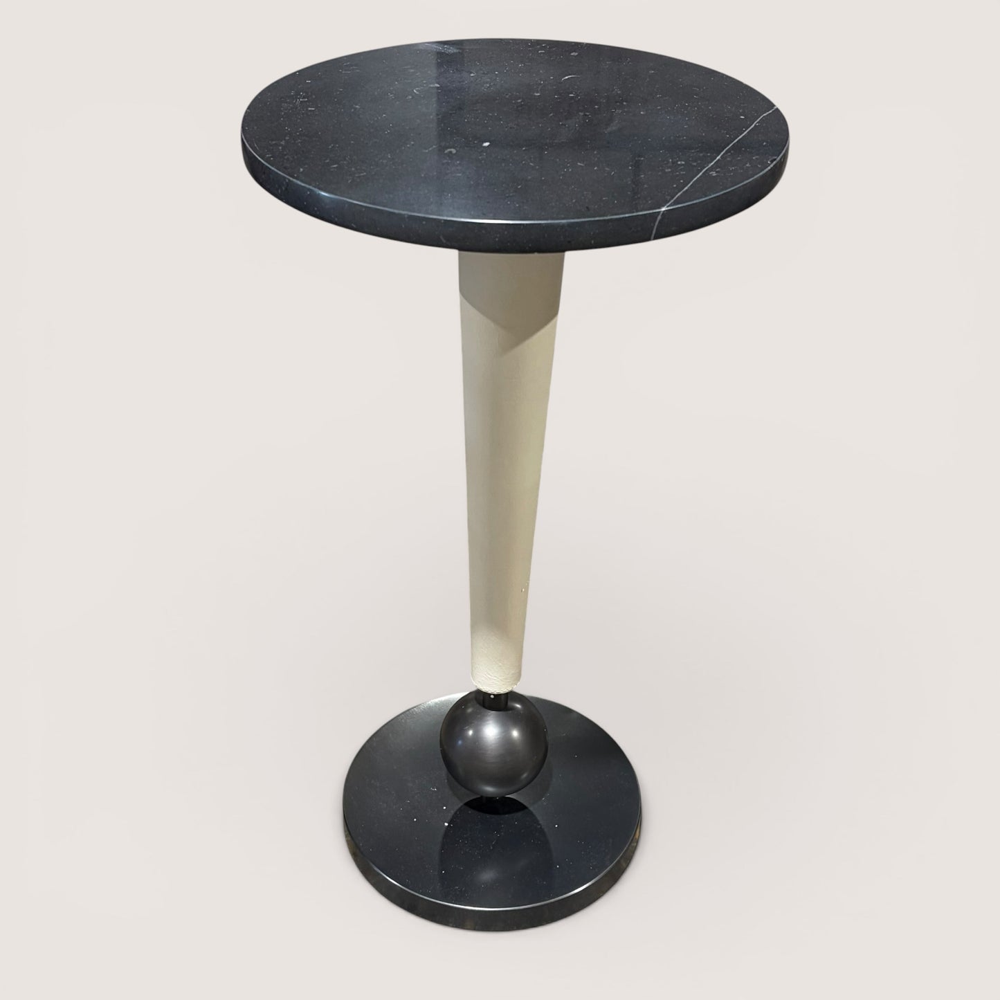 NEW Valari Drink Table, Marble, 12"Dia x 22"H