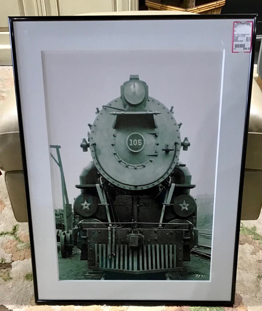 Art- Train Lithograph print #5  29.5H x 20.3W