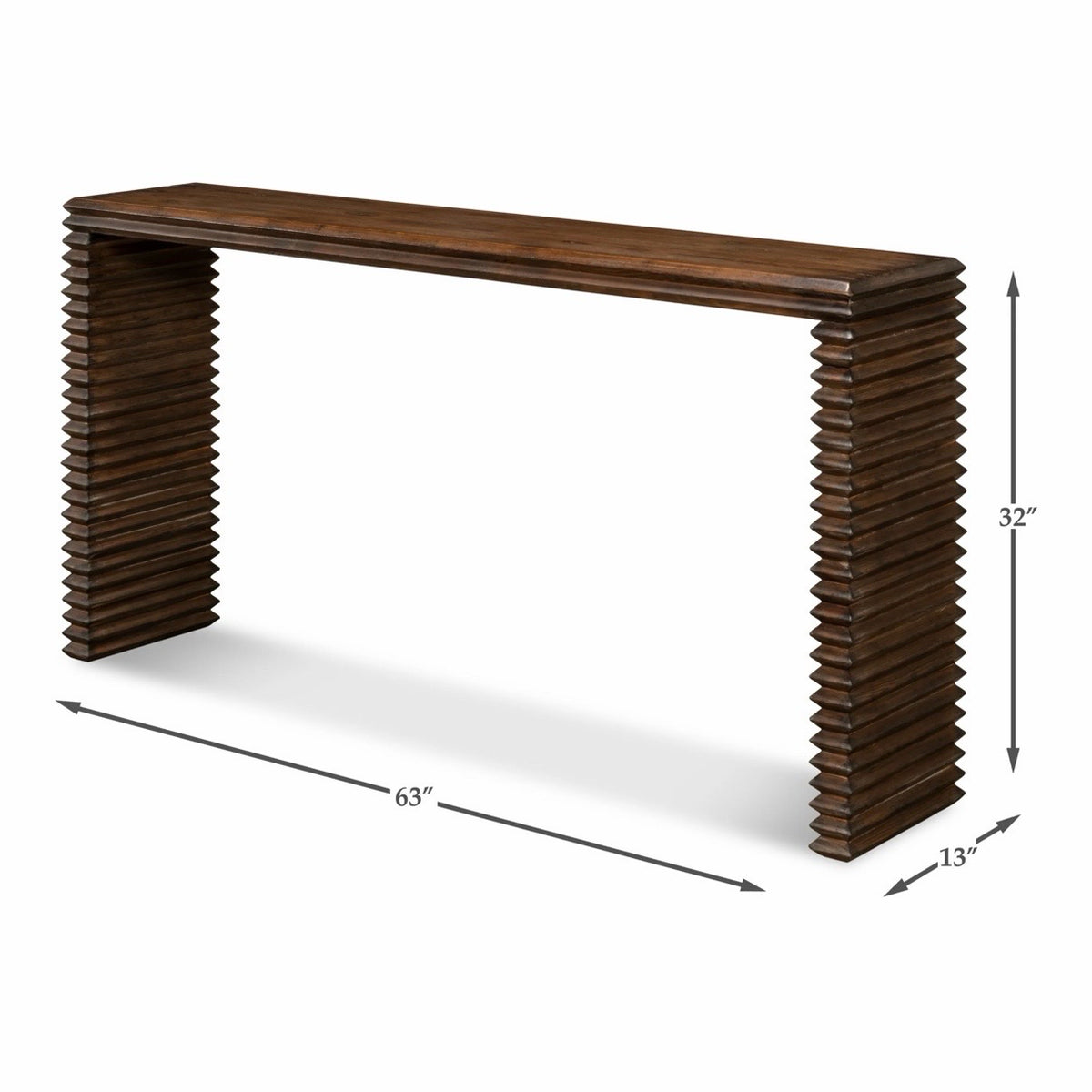 Stacked Console Table, AS IS, 63"W x 13"D x 32"H