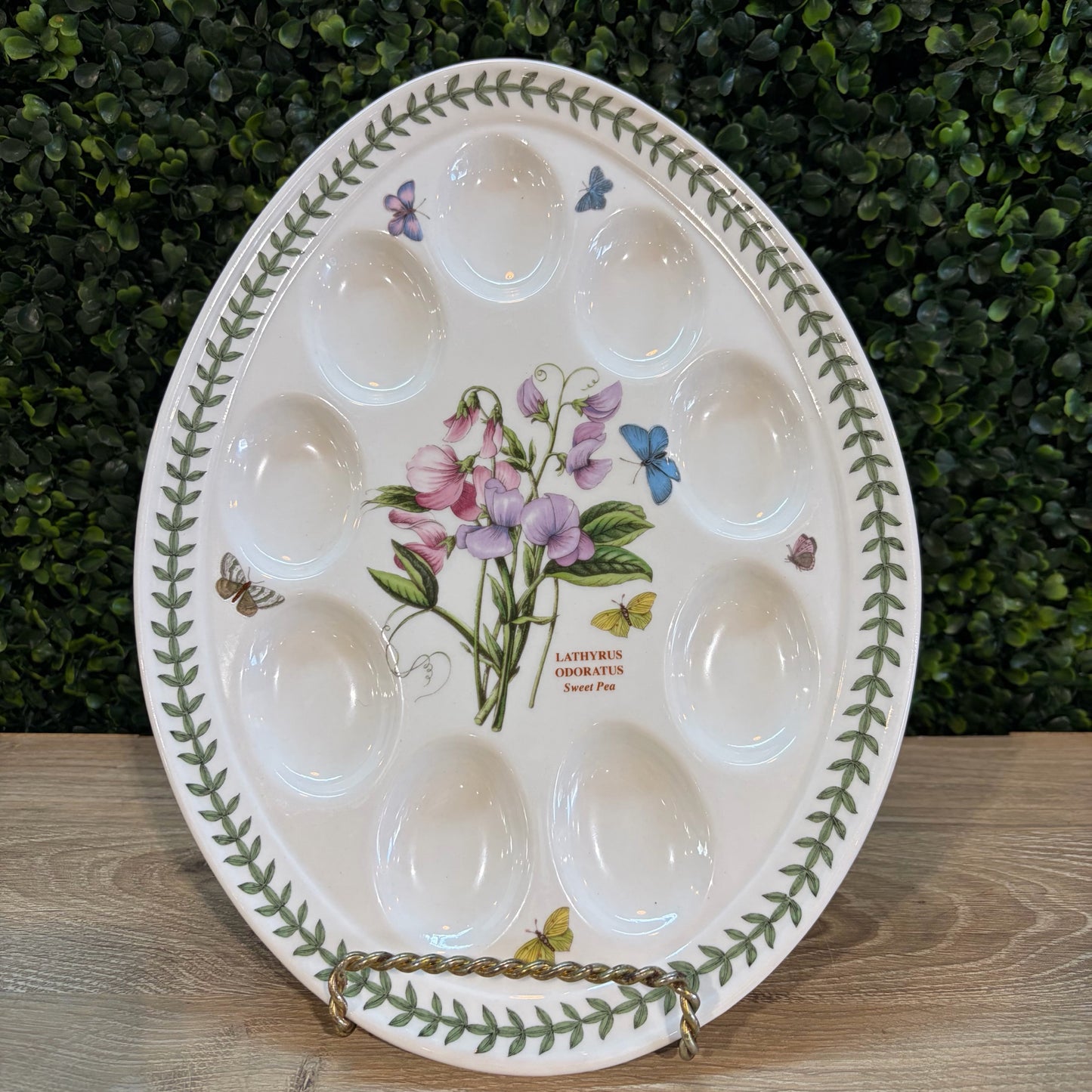 Portmerion Deviled Egg Dish, 12"L x 9"W
