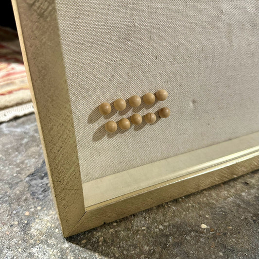 Gold Framed Pin Board Shadow Box, 21" L x 17" W x 1.5" D