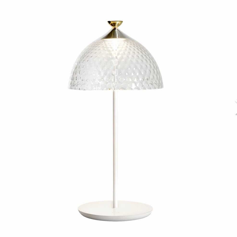Kartell Pumo Table Lamp, White, 7.9" W x 7.9" D x 16.9" H