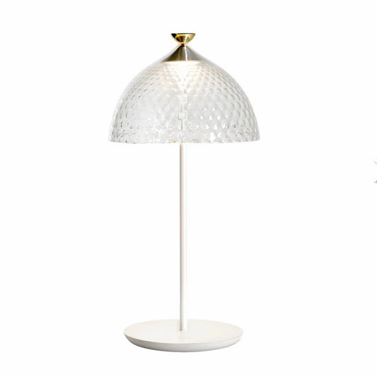 Kartell Pumo Table Lamp, White, 7.9" W x 7.9" D x 16.9" H