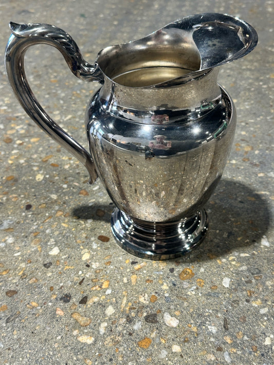 Wm. Rogers ice pitcher, silverplate, (AS IS), 9"H