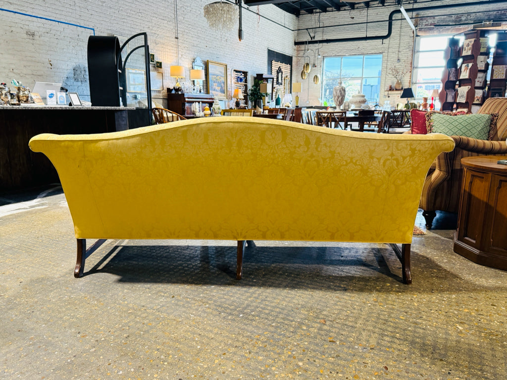 Chippendale sofa, down filled bench seat, 76"L x 23"D x 33"H