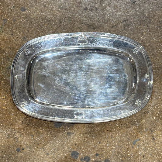 Reed & Barton Silverplate Oblong Tray 11.5" W x 1" D x 16.25" L