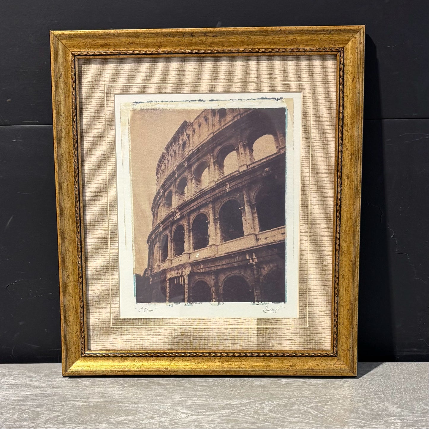 Roman Colosseo Photo Framed "Michael Bryan" 16" W x 17.5"H