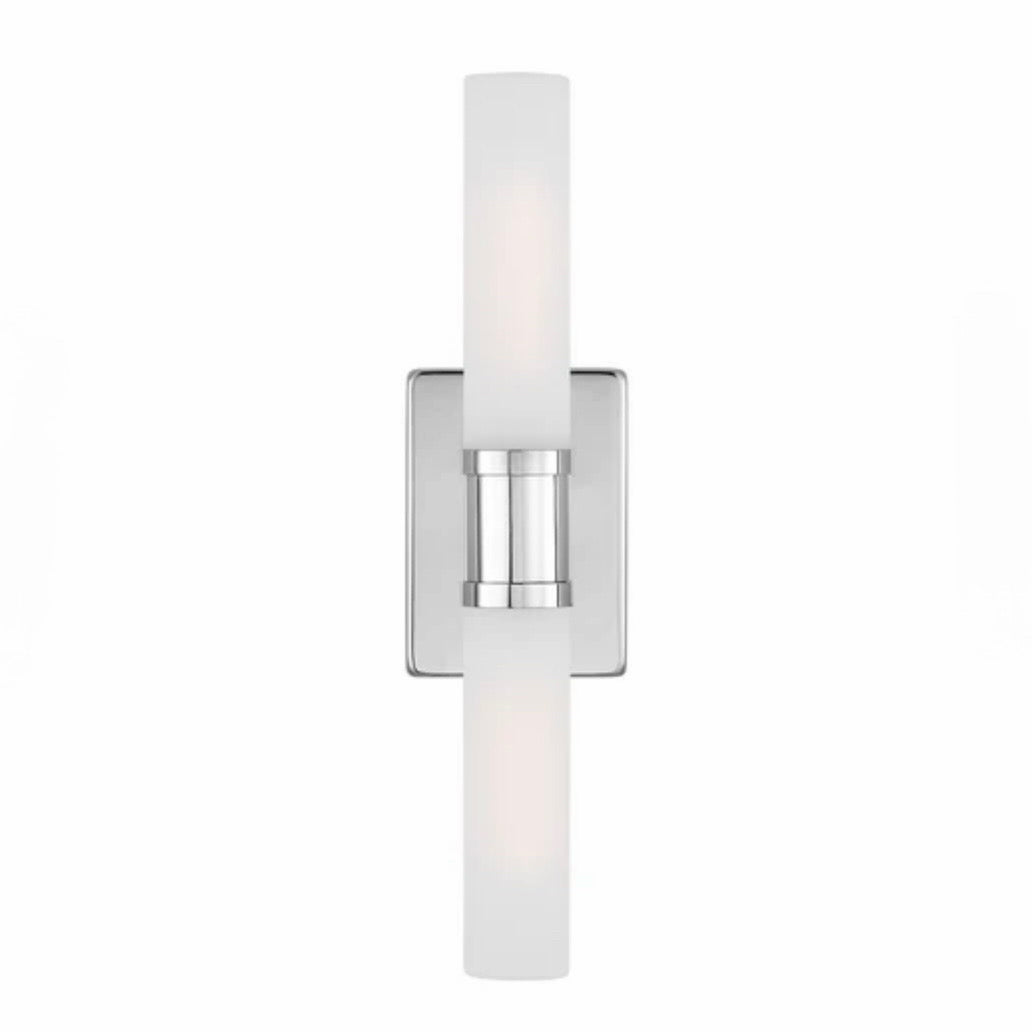 Keaton Bathroom Vanity Light, Chrome, 5" W x 3.6" D x 20" H