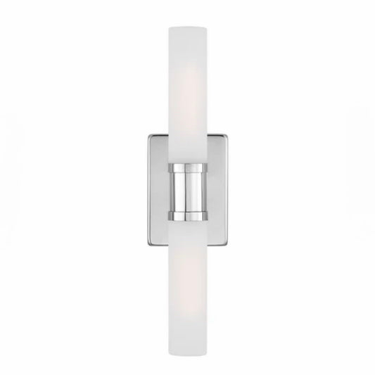 Keaton Bathroom Vanity Light, Chrome, 5" W x 3.6" D x 20" H