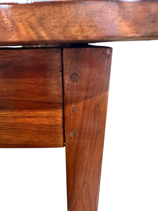 Antique 'demilune', 44"W x 23"D x 28.5"H