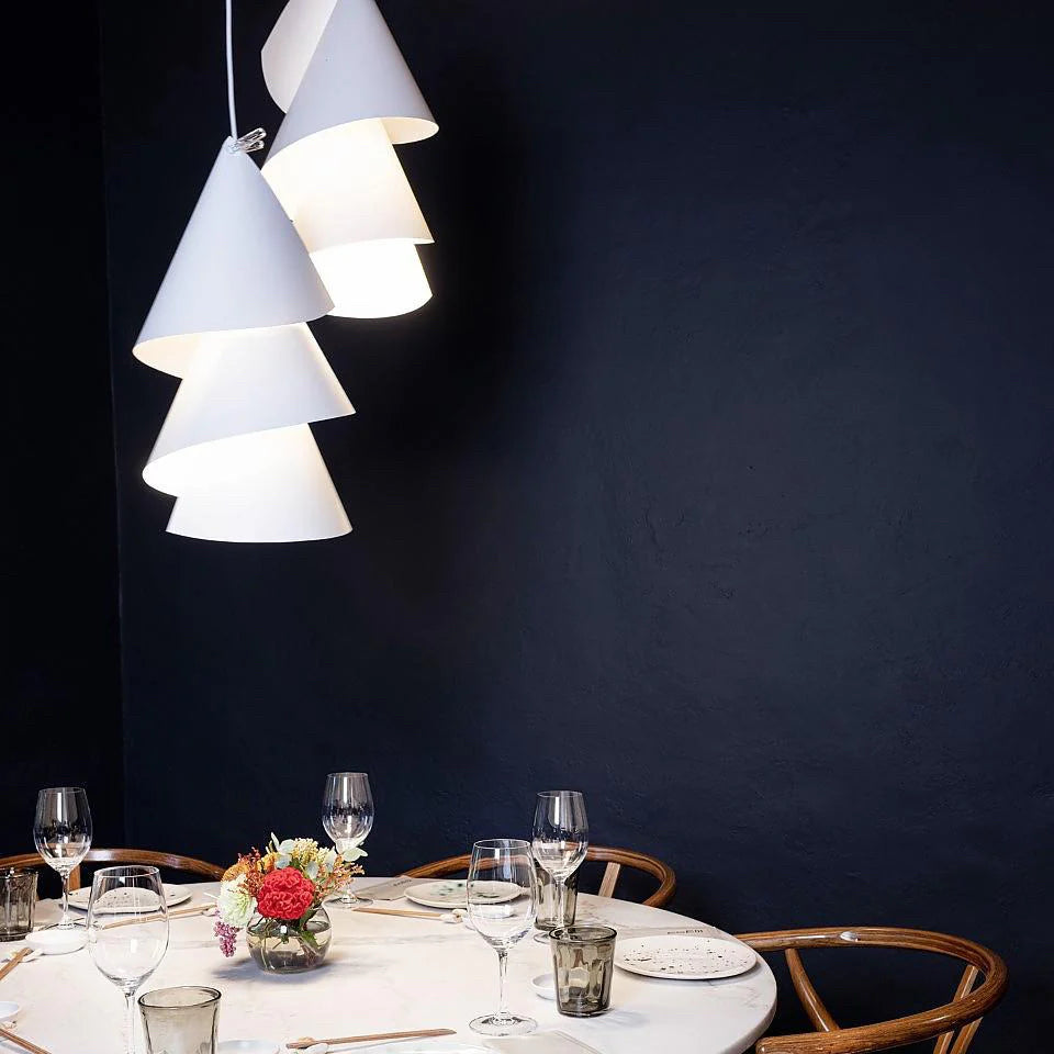 Ingo Maurer Willydilly Pendant Light, White, 13.8" Dia x 19.7" H