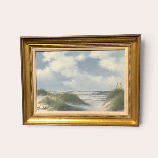 Original Seascape Oil Painting by M. Charles 25" x 19"H