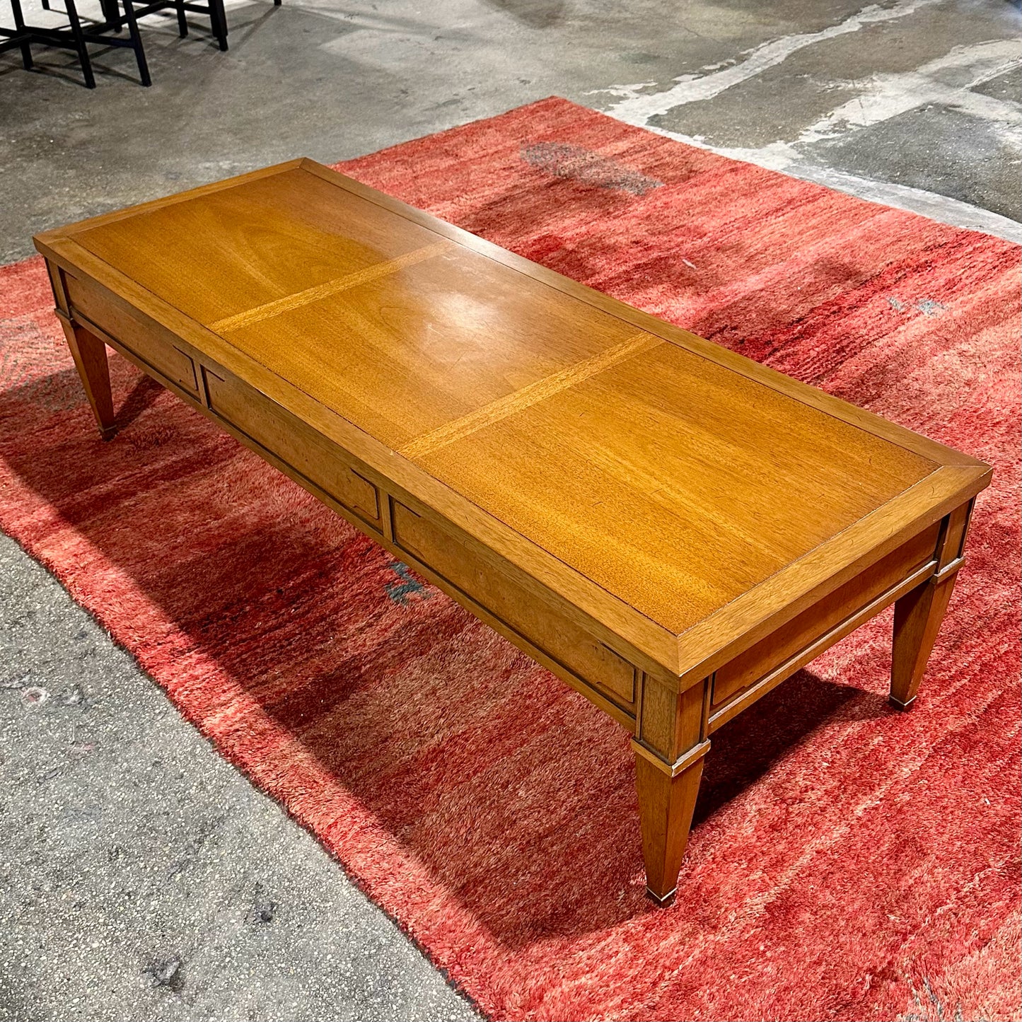 MCM Rectangular Coffee Table, 54" L x 20" W x 15" H