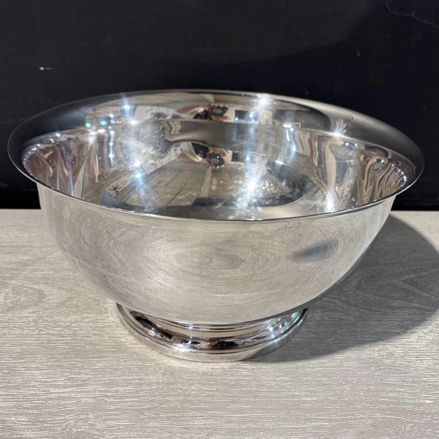 VTG Gorham Silverplate Extra Large Punch Bowl, 12"Dia x 6"H