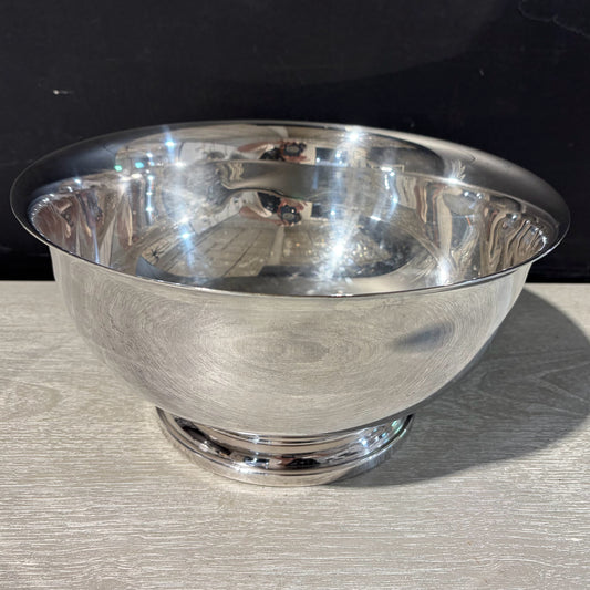 VTG Gorham Silverplate Extra Large Punch Bowl, 12"Dia x 6"H