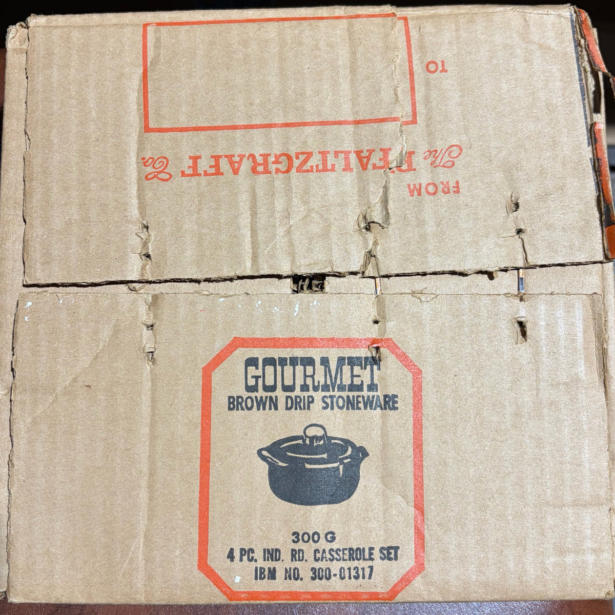 VTG Set of 4 Pfaltzgraff Individual Casserole w/Lid "Brown Drip" Bowls, 3"Hx5"W