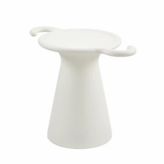 Heller SOS Stool and Side Table, Bone, 22"W x 13.75"D x 17.5"H