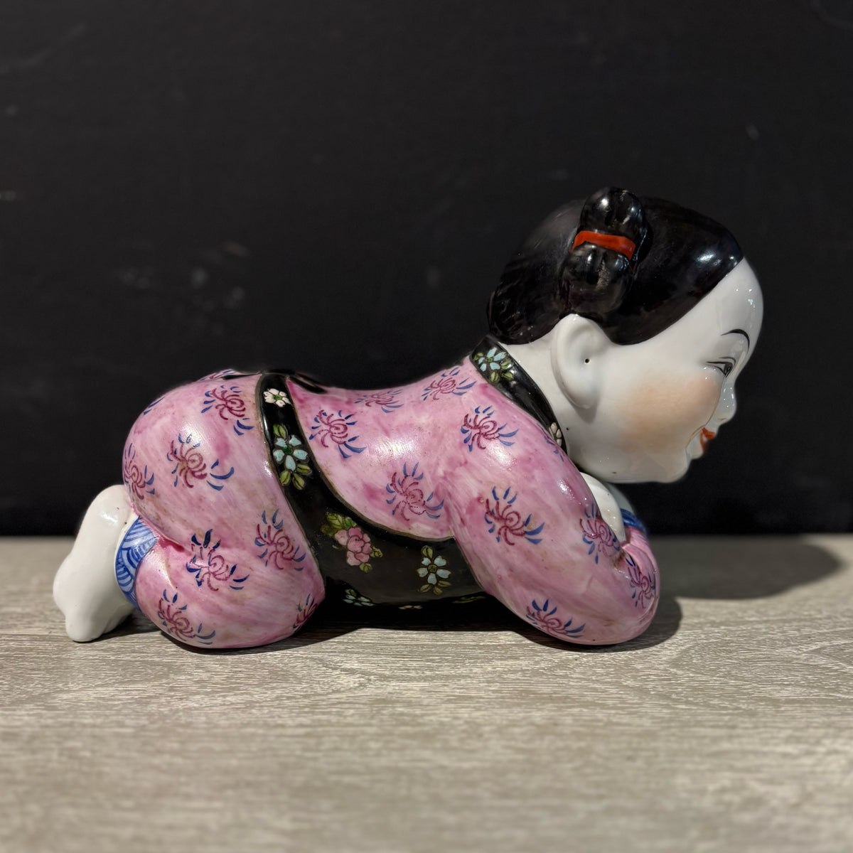 VTG Porcelain Chinese Pillow