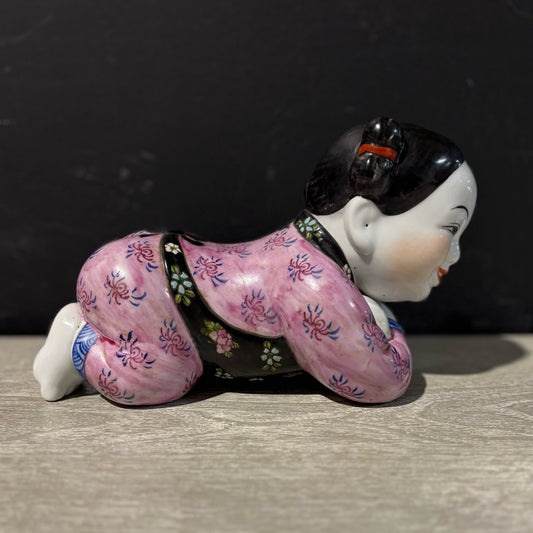 VTG Porcelain Chinese Pillow