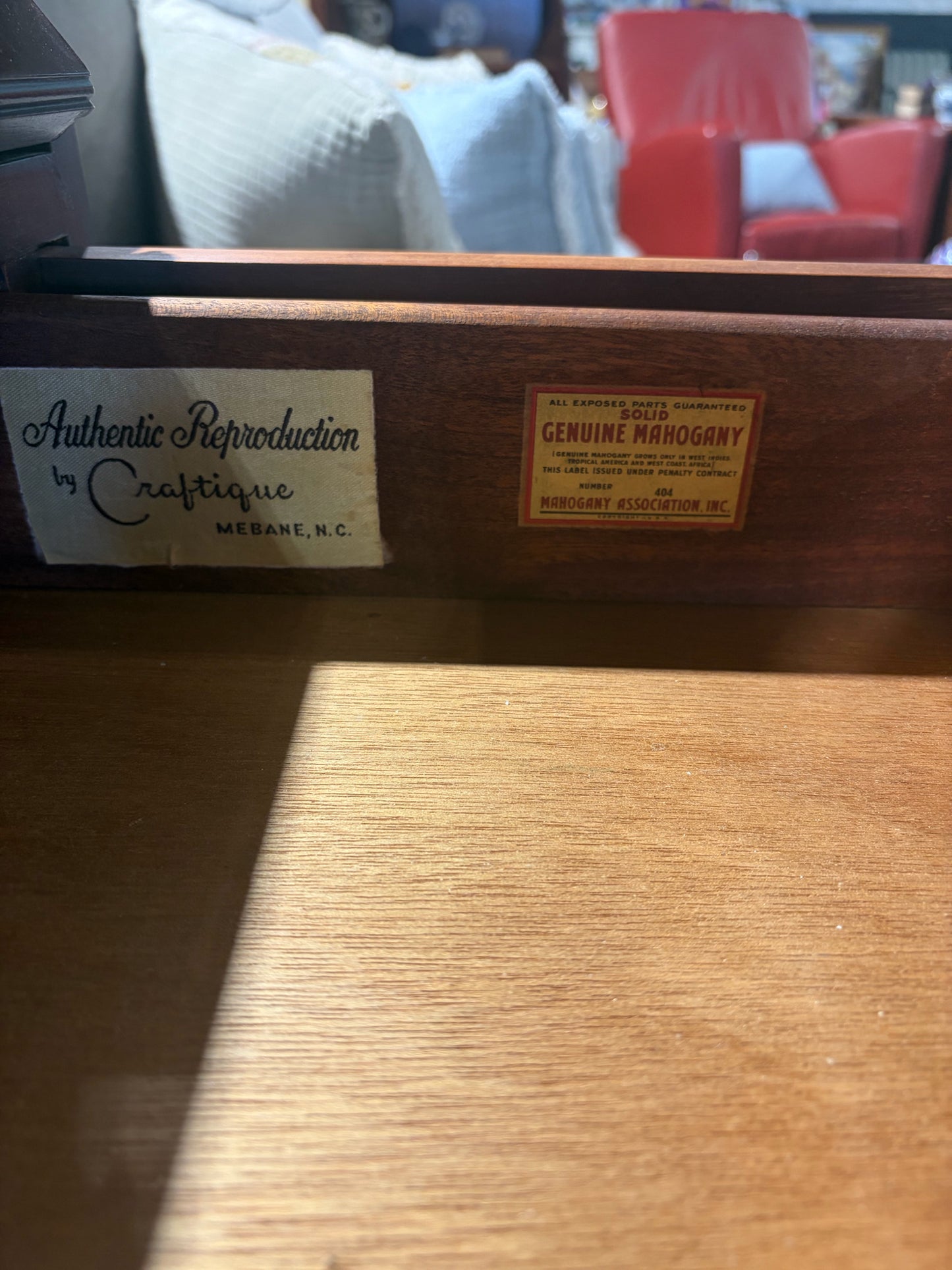 Heirlooms Authentic Reproductions by Craftique Secretary, 81"H x 39"W x 20"D