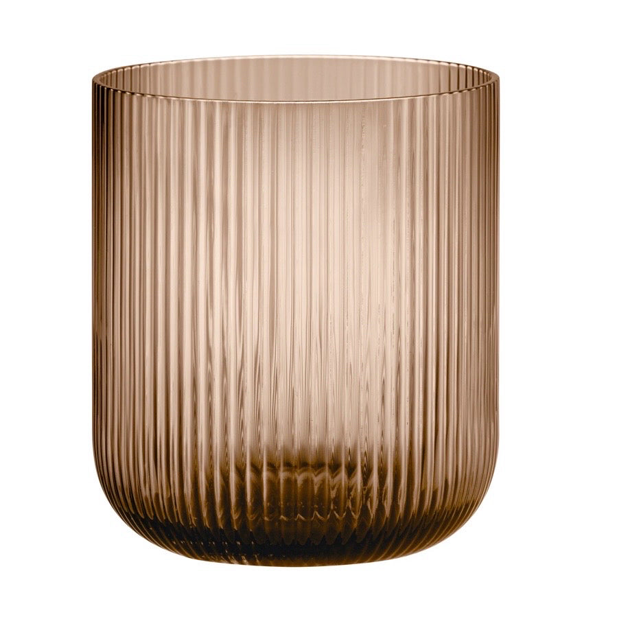 Ven Hurricane Lamp Candle Holder, Coffee, 6.1"Dia x 6.3"H