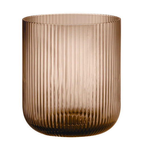 Ven Hurricane Lamp Candle Holder, Coffee, 6.1"Dia x 6.3"H