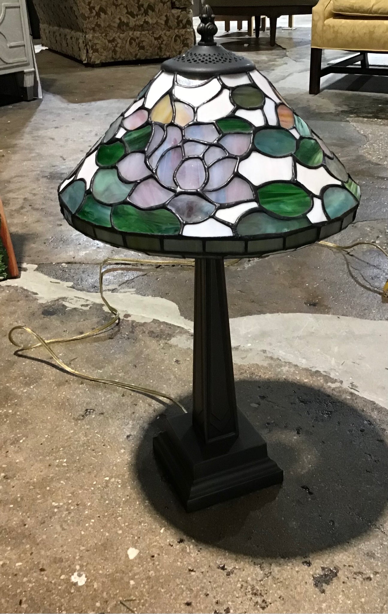 Tiffany Style Table Lamp  12" W x 12" D x 21" H
