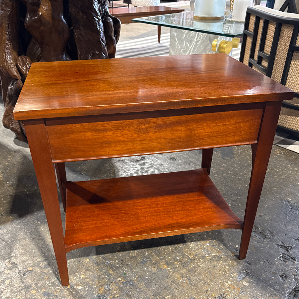 VTG (1969) Craftique side table, walnut, 26"W x 18"D x 23"H