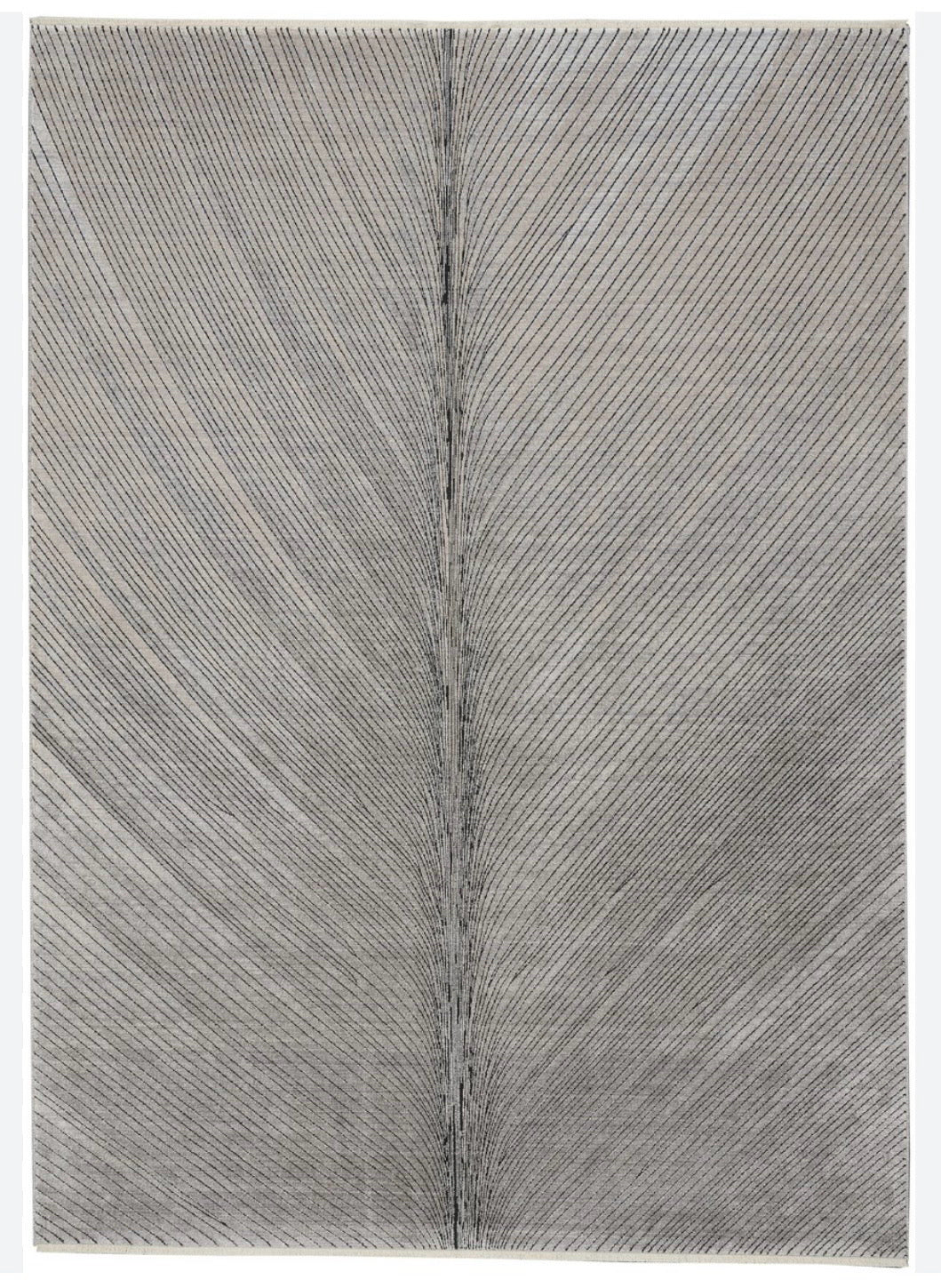 Calvin Klein Balian, Silver Gray, 5'3"W x 7'3"L x .75"H