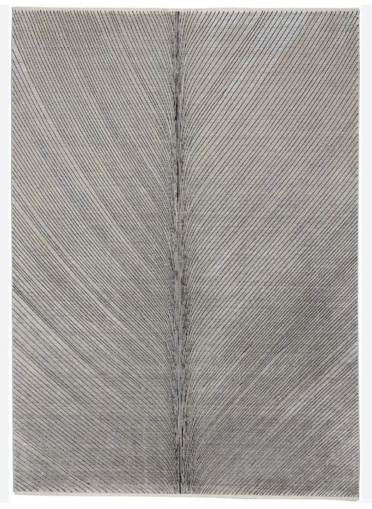 Calvin Klein Balian, Silver Gray, 5'3"W x 7'3"L x .75"H
