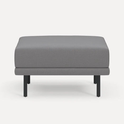 Burrow Range Ottoman, Stone, 29.5" W x 29.5" D x 16" H