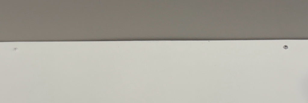 AI console by Phillippe Starck, white, (AS IS), 29.5'W x 9"D x 34.6"H