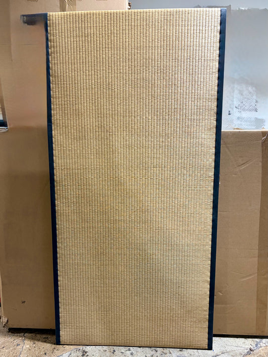Japanese Tatami Mat w/Dark Trim, 35.5"W x 70.5"H x 2"D