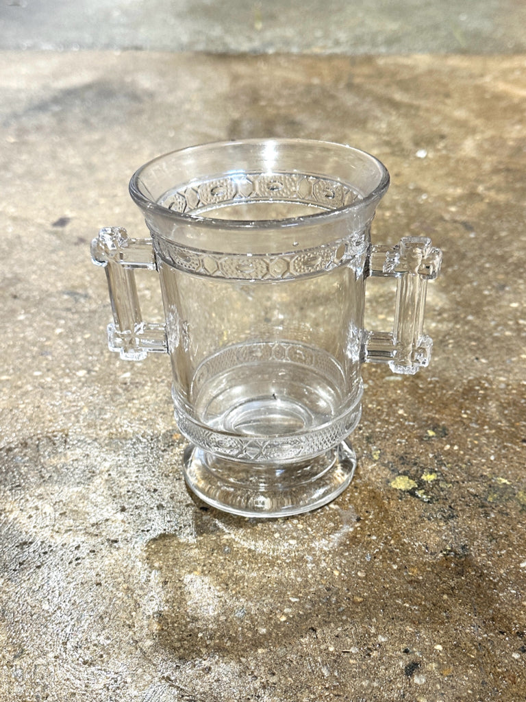 Cut Glass Vase 3"W x 5"H x 3"D
