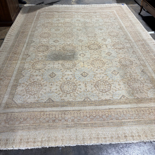 VTG Hand-Knotted Rug, Ivory/Cream, AS IS, 9'2"W x 12'2"L