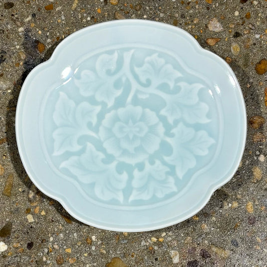 Celedon Lotus Plate" L x 8" W x  *" W x 1" H